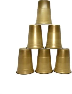 Merkloos Gold Cups - 50stuk(s) - 475ml - Party Cups - Drankspel - Beerpong Bekers - Beerpong - Plastic Bekers -Keukenbenodigdheden Winkel 926x1200