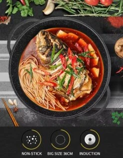 Cheffinger | Luxe Wokpan Met Deksel | 36CM | Alle Warmtebronnen | Oriental -Keukenbenodigdheden Winkel 935x1200 1