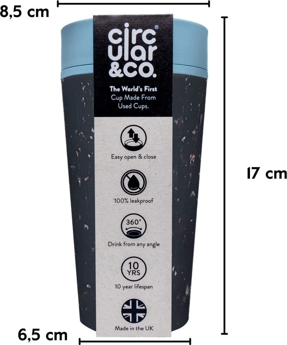 RCUP 340 Ml - Zwart/Blauw Black And Teal 3 RCUP 340 Ml - Zwart/Blauw Black And Teal - Afbeelding 3